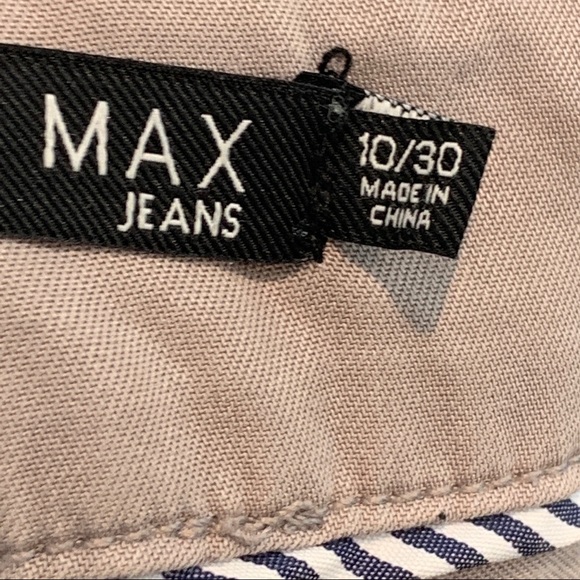 MAX Jeans Tan Gray "Soft Pant" Cropped Pants 10 / 30 - Picture 7 of 11